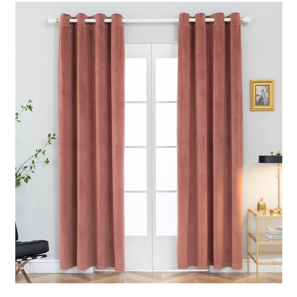 Blackout Thermal Insulated Darkening Curtains 52" W x 95"